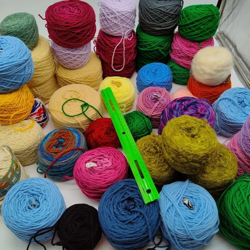 43X Mixed Lion Brand Caron Cakes Yarn Lot Multicolor Wool Acrylic Skeins Balls - Picture 11 of 11